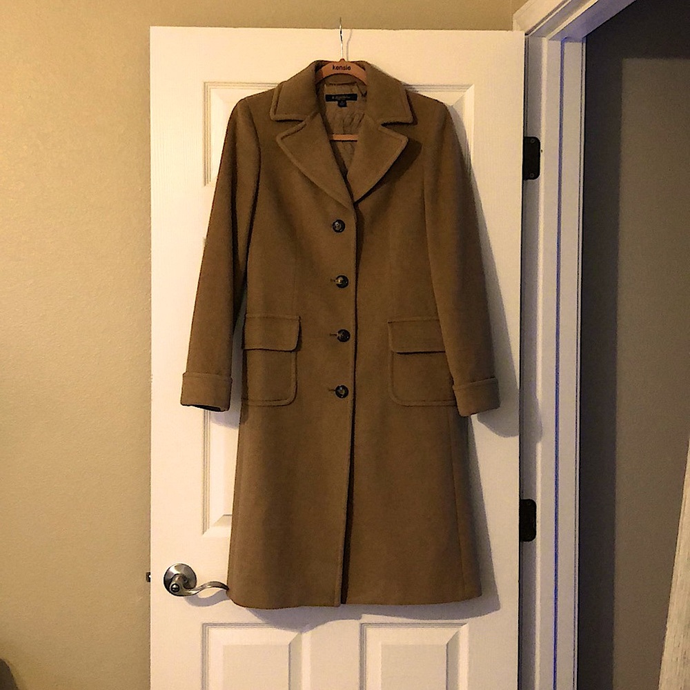 Brooks Brothers Camel Hair long pea coat